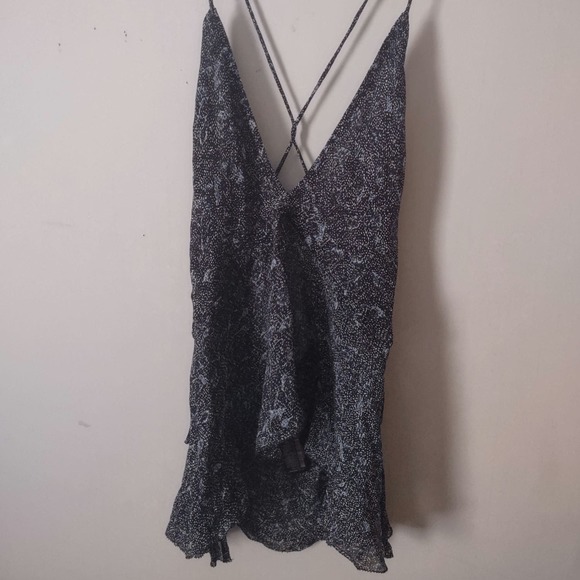 Zara Black and White Patterned Top - Picture 3 of 6